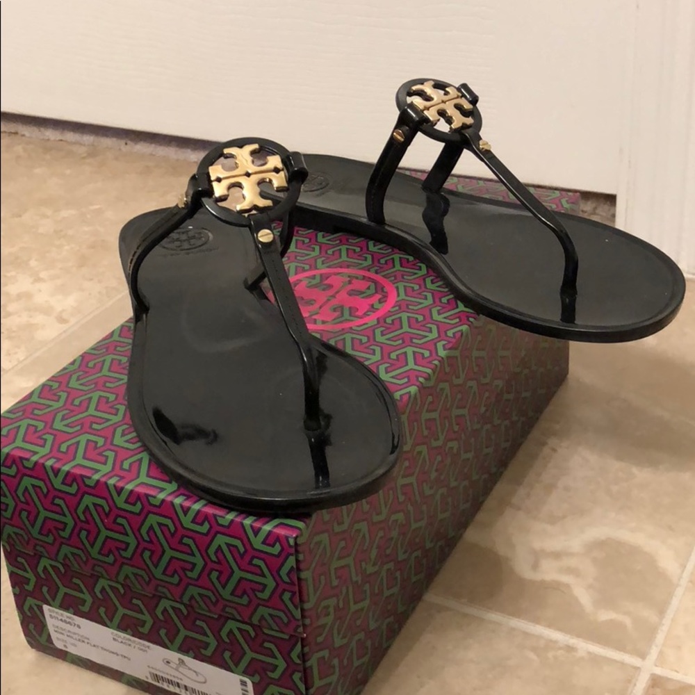 Tory Burch Black Miller Sandals